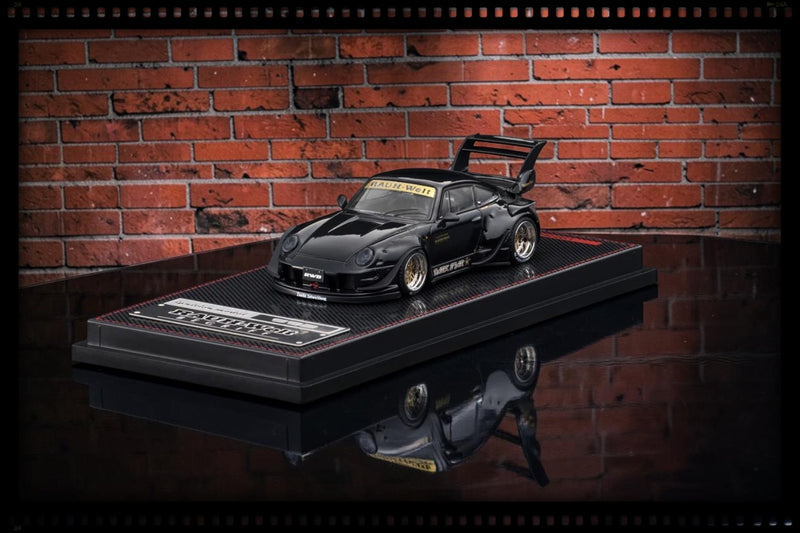 Load image into Gallery viewer, PORSCHE RWB 993 BLACK IGNITION MODEL 1:64
