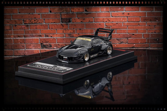 PORSCHE RWB 993 BLACK IGNITION MODEL 1:64