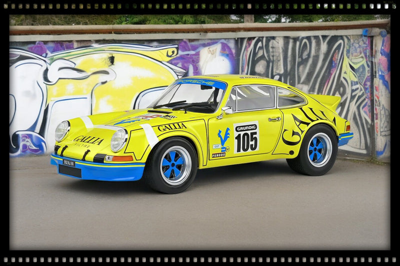 Load image into Gallery viewer, Porsche 911 RSR LAFOSSE / ANGOULET TOUR DE FRANCE AUTOMOBILE 1973 (YELLOW) SOLIDO 1:18
