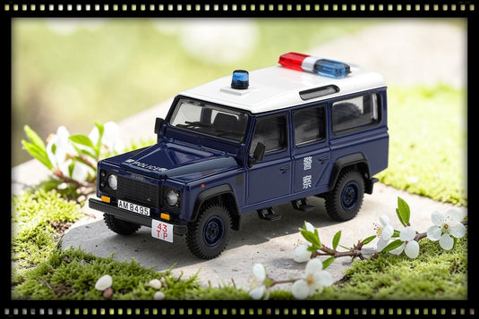 LAND ROVER DEFENDER 110 ROYAL HK POLICE TAI PO DISTRICT HK EXCLUSIVE ‼️UNIQUEMENT EN BLISTER PACK‼️ MINI GT 1:64