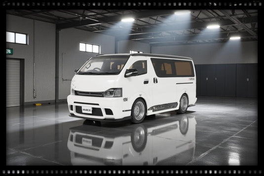 TOYOTA HIACE SUPER GL PERSONNALISÉ BLANC NACRÉ 2008 OTTOmobile 1:18
