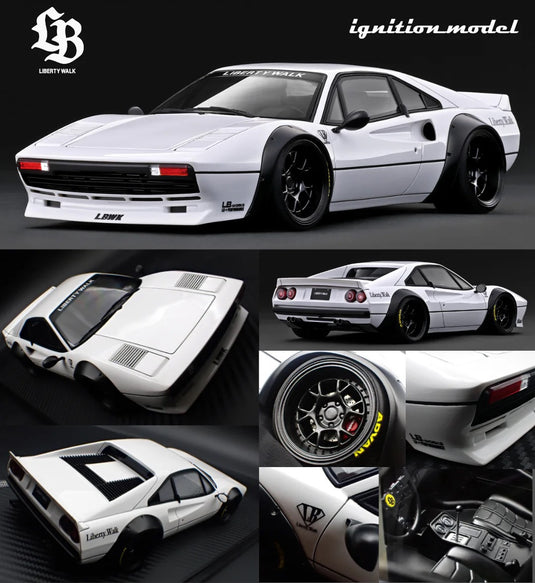 FERRARI LB-WORKS 308 BLANC IGNITION MODEL 1:18