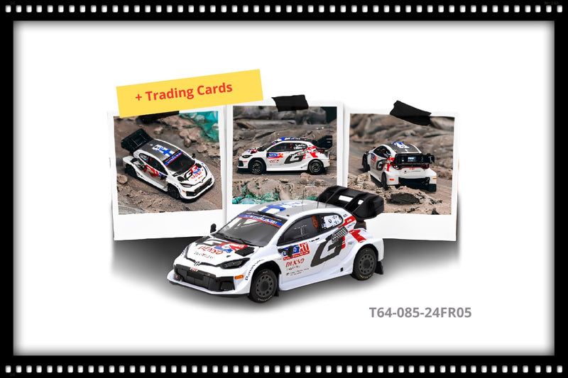 Load image into Gallery viewer, TOYOTA YARIS GR RALLY1 HYBRID #5 SAMI PAJARI RALLY FINLAND 2024 TARMAC WORKS 1:64

