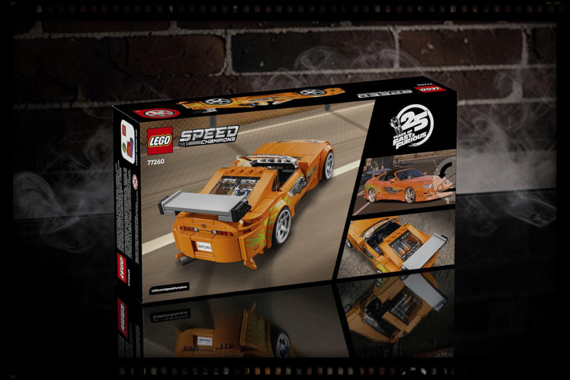Load image into Gallery viewer, TOYOTA SUPRA MK4 ORANGE FAST&amp;FURIOUS LEGO SPEED CHAMPIONS
