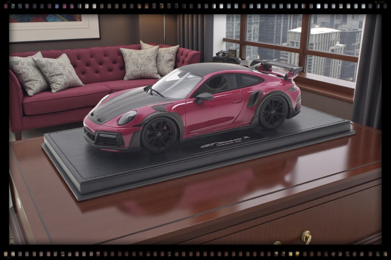 Laad de afbeelding in de Gallery-viewer, Porsche 911 (992) TECHART GTstreet R Robijnrood - Limited Edition 3 van 20 stuks - TECHART 1:18
