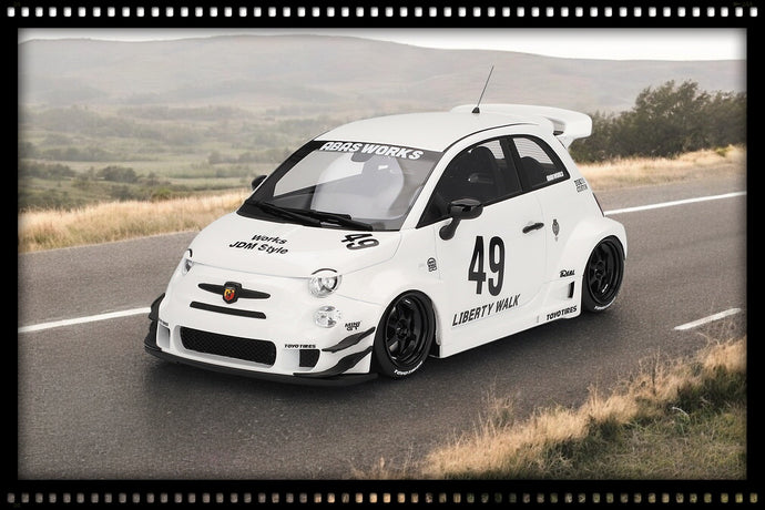 Fiat ABARTH 595 LB-WORKS X ABAS WORKS GARA WIT 2024 TOP SPEED 1:18