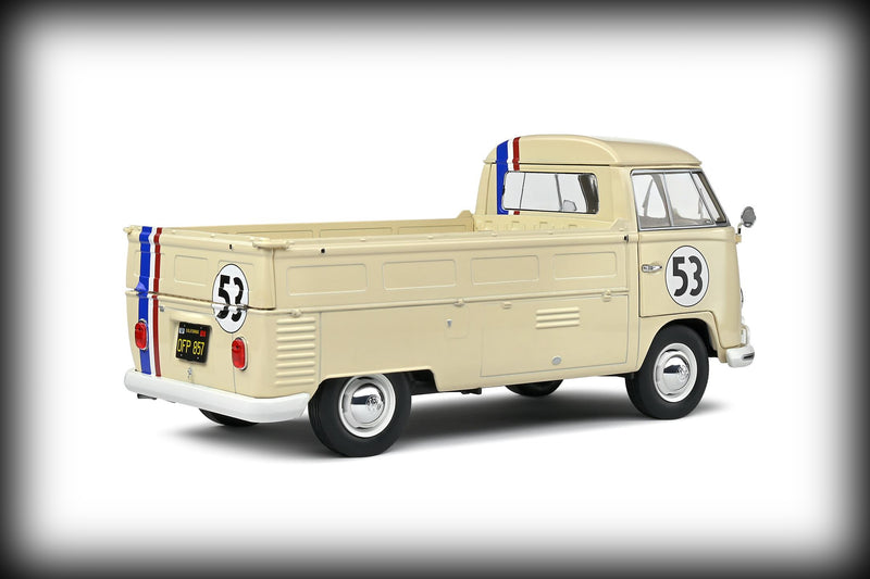 Laad de afbeelding in de Gallery-viewer, Volkswagen T1 Pick-Up RACER 53 BEIGE 1950 SOLIDO 1:18
