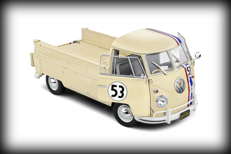 Laad de afbeelding in de Gallery-viewer, Volkswagen T1 Pick-Up RACER 53 BEIGE 1950 SOLIDO 1:18
