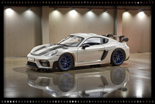 Porsche CAYMAN GT4 RS AVEC KIT WEISSACH 2023 GRIS NOREV 1:18