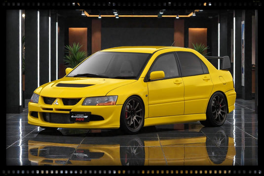 MITSUBISHI LANCER EVOLUTION VIII MR (CT9A) JAUNE IGNITION MODEL 1:18