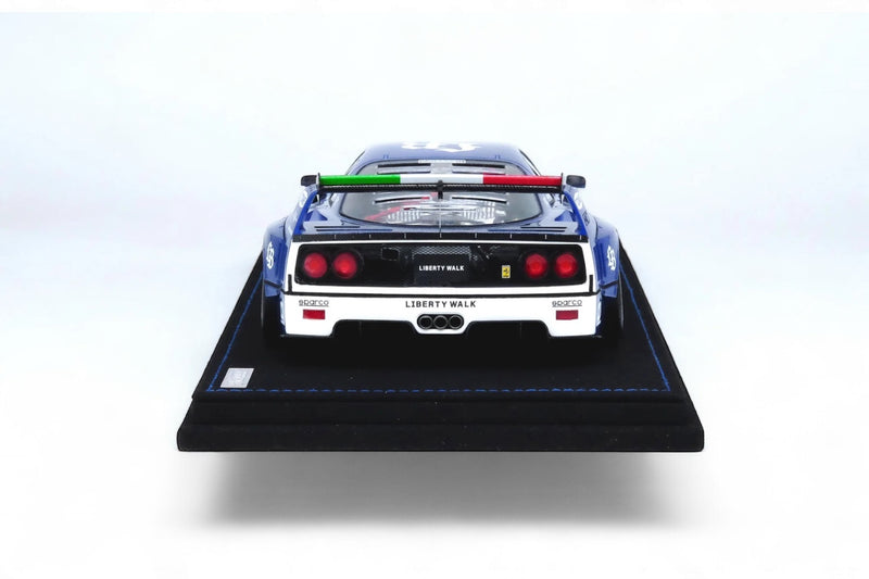 Chargez l'image dans la visionneuse de la galerie, Ferrari LBWK F40 Tokyo Salon 2023 Bleu/Blanc INNO18 Models 1:18
