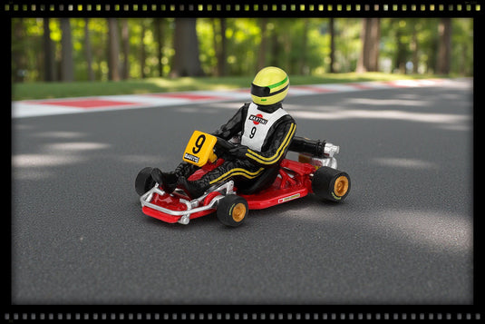 Kart FORMULE K #9 AYRTON SENNA DA SILVA CHAMPIONNAT DU MONDE DE KARTING 1981 (LHD) MINI GT 1:64