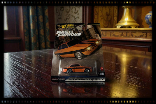 Alfa Romeo GIULIA SPRINT GTA FAST&FURIOUS HOT WHEELS 1:64