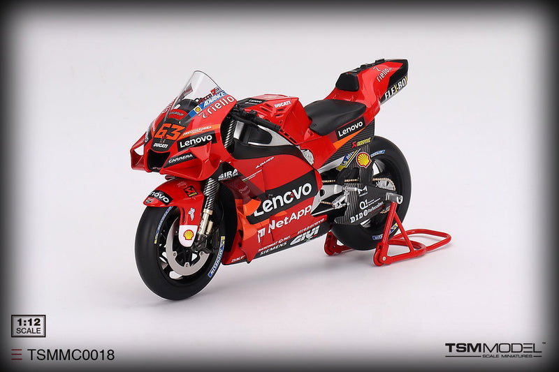 Laad de afbeelding in de Gallery-viewer, Ducati DESMOSEDICI GP22 #63 TSM Models 1:12
