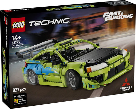 MITSUBISHI ECLIPSE GROEN FAST&FURIOUS LEGO TECHNIC