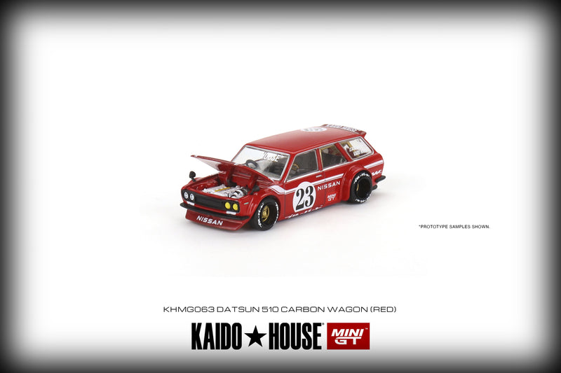 Laad de afbeelding in de Gallery-viewer, Datsun 510 Wagon Carbon Fiber V2 Kaido House MINI GT 1:64
