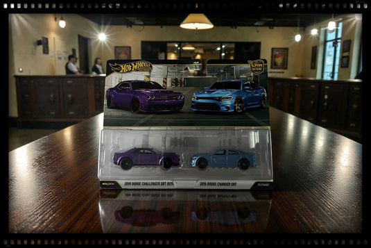 Dodge CHALLENGER SRT DEMON 2018 & Dodge CHARGER SRT 2015 HOT WHEELS 1:64