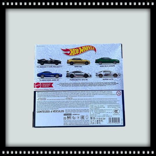 European Themed 6-pack HOT WHEELS 1:64
