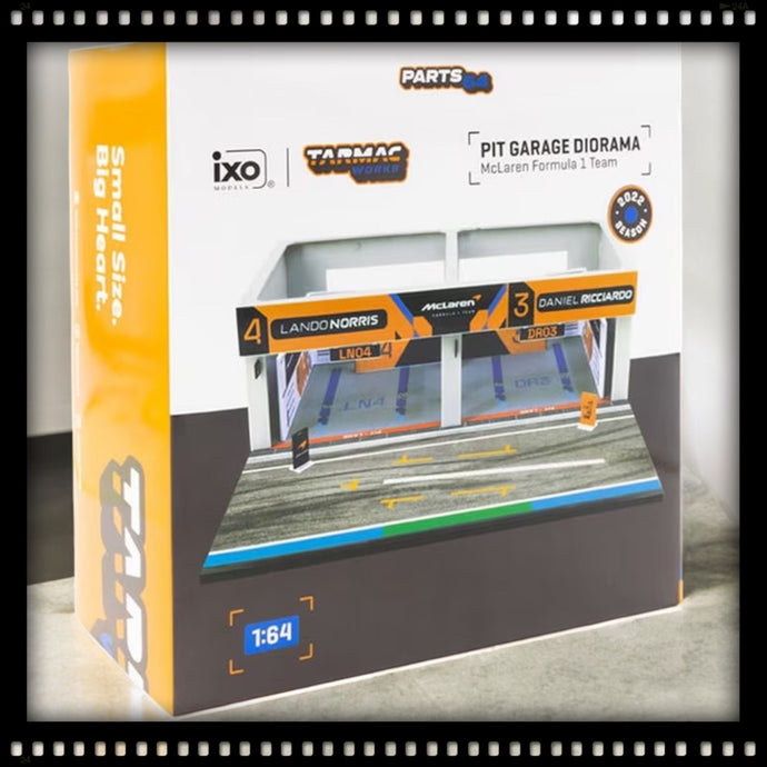 Pit Garage McLaren Formula One Team (Voitures non incluses) TARMAC WORKS 1:64