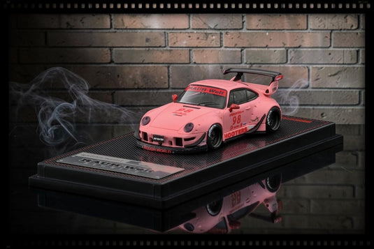 PORSCHE RWB 993 MATTE PINK IGNITION MODEL 1:64