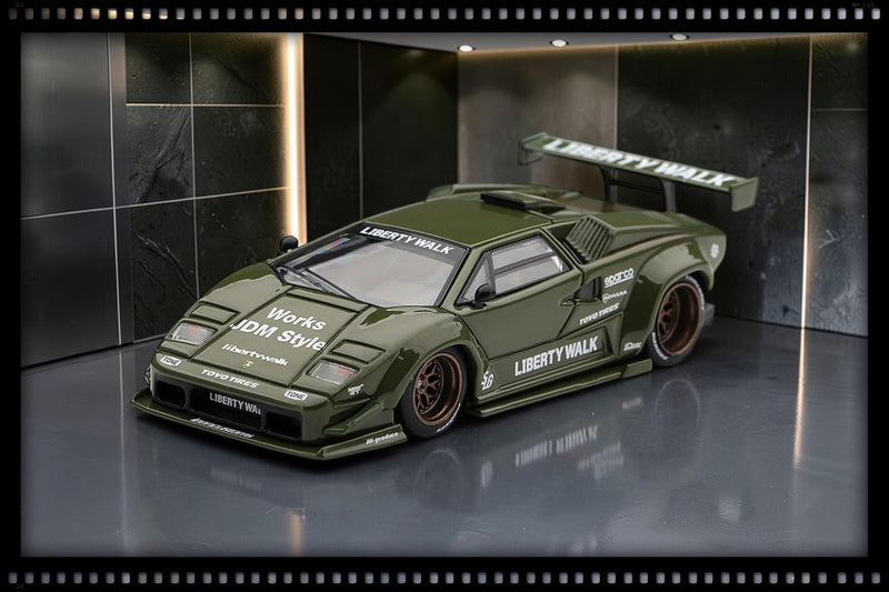 Load image into Gallery viewer, LAMBORGHINI COUNTACH LB★WORKS ARMY GREEN 2025 MINI GT 1:64
