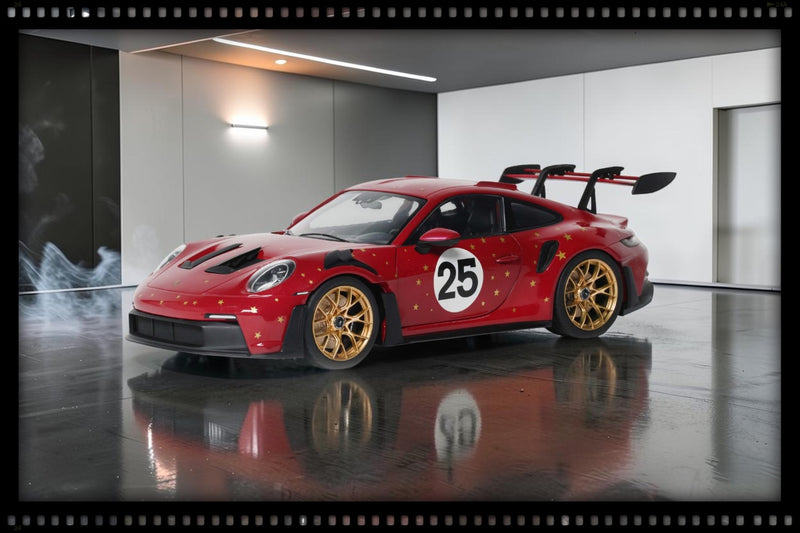 Load image into Gallery viewer, PORSCHE 911 (992) GT3 RS CHRISTMAS EDITION #25 RED 2026 SOLIDO 1:18
