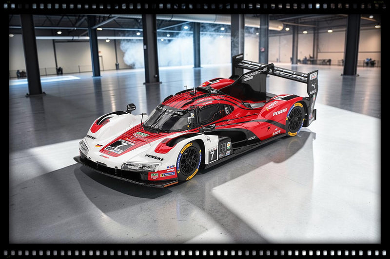 Laad de afbeelding in de Gallery-viewer, PORSCHE 963 #7 PORSCHE PENSKE MOTORSPORT DAYTONA 24 HRS WINNAAR 2026 TSM Model 1:43
