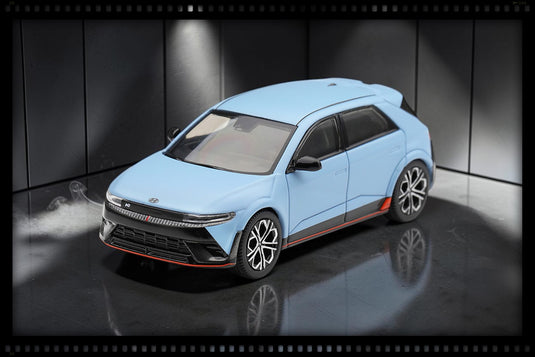HYUNDAI IONIQ 5 N PERFORMANCE BLUE MATT MINI GT 1:64