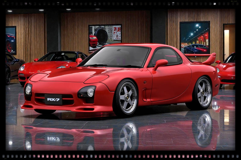 Chargez l'image dans la visionneuse de la galerie, MAZDA RX-7 (FD3S) ROUGE IGNITION MODEL 1:18
