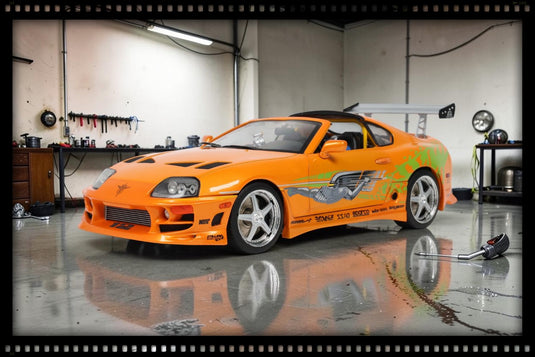 TOYOTA SUPRA MK4 (A80) FAST&FURIOUS 1 BRIAN TOIT OUVRANT 2001 SOLIDO 1:18