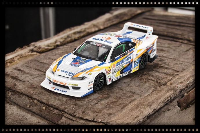 Nissan SILVIA S15 LB-SUPER SILHOUETTE #555 FORMULA DRIFT JAPAN 2023 (RHD) MINI GT 1:64