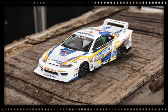 Nissan SILVIA S15 LB-SUPER SILHOUETTE #555 FORMULA DRIFT JAPAN 2023 (RHD) MINI GT 1:64