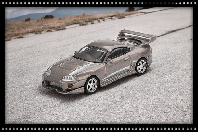 Toyota SUPRA MK4 (A80) VEILSIDE COMBAT V-II GREY 2011 (LHD) MINI GT 1:64
