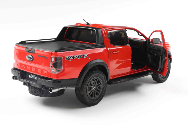 Laad de afbeelding in de Gallery-viewer, Ford RANGER RAPTOR ORANJE RAPTOR 2024 SOLIDO 1:18
