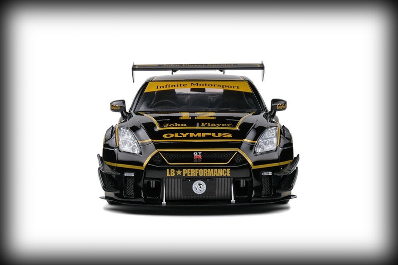 Laad de afbeelding in de Gallery-viewer, Nissan GT-R (R35) W/ LIBERTY WALK BODY KIT 2.0 JPS 2022 SOLIDO 1:18
