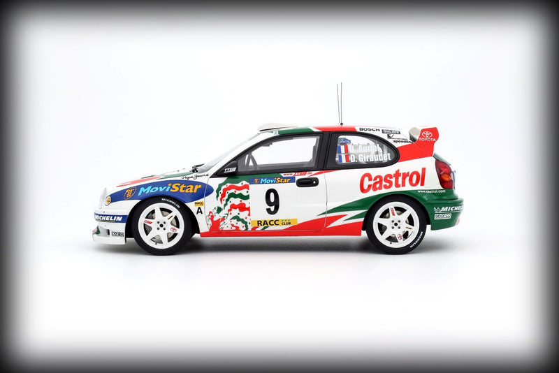 Laad de afbeelding in de Gallery-viewer, Toyota COROLLA WRC #9 D.AURIOL RALLYE CATALUNYA 1998 (WIT) OTTOmobile 1:18
