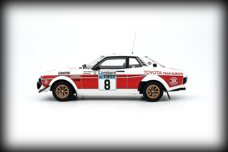 Load image into Gallery viewer, Toyota CELICA RA21 WHITE RAC RALLY 1977 (LIMITED EDITION 2000 pieces) OTTOmobile 1:18
