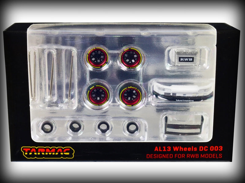 Load image into Gallery viewer, Wheels set AL13 Wheels DC 003 Designed for RWB models TARMAC WORKS 1:64
