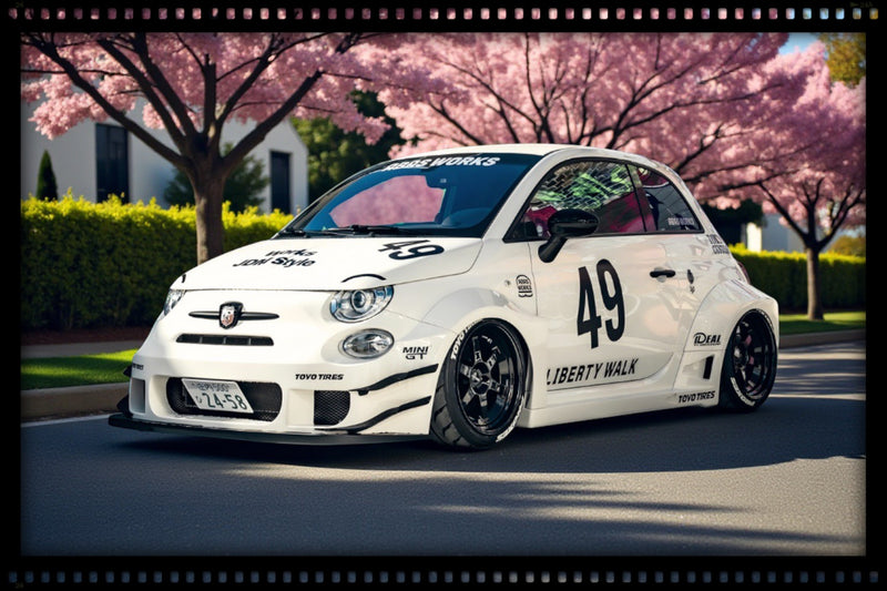 Load image into Gallery viewer, Fiat 500 ABARTH LIBERTY WALK BODY KIT 2025 SOLIDO 1:18
