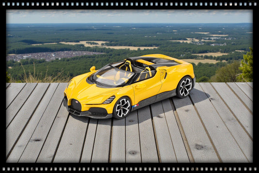 Bugatti W16 MISTRAL JAUNE 2023 (LHD) MINI GT 1:64