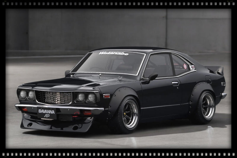Load image into Gallery viewer, Mazda Savanna (S124A) Semi Works Black IGNITION MODEL 1:18

