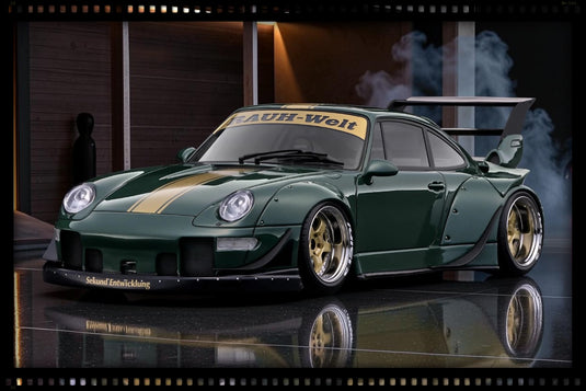 PORSCHE RWB 993 VERT IGNITION MODEL 1:18