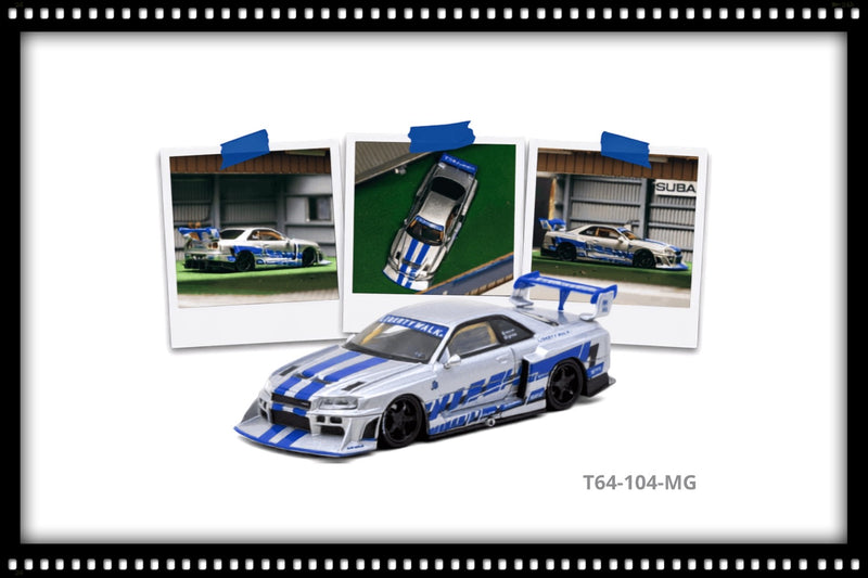 Load image into Gallery viewer, NISSAN SKYLINE GTR (ER34) LB SUPER SILHOUETTE MGMINI SEMA SHOW 2025 TARMAC WORKS 1:64

