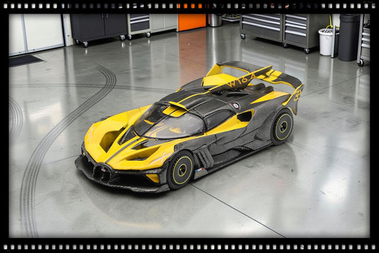 BUGATTI BOLIDE JAUNE 2020 (LHD) MINI GT 1:64