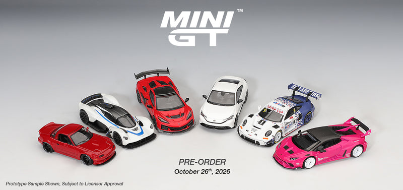 Laad de afbeelding in de Gallery-viewer, MAZDA MX-5 (NA) PANDEM CLASSIC ROOD 2021 MINI GT 1:64
