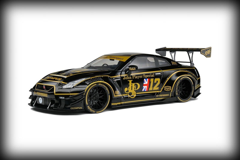 Laad de afbeelding in de Gallery-viewer, Nissan GT-R (R35) W/ LIBERTY WALK BODY KIT 2.0 JPS 2022 SOLIDO 1:18
