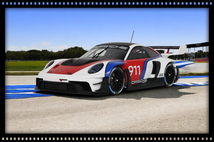 Porsche 911(992) GT3 R RENNSPORT WHITE 2023 GT SPIRIT 1:18