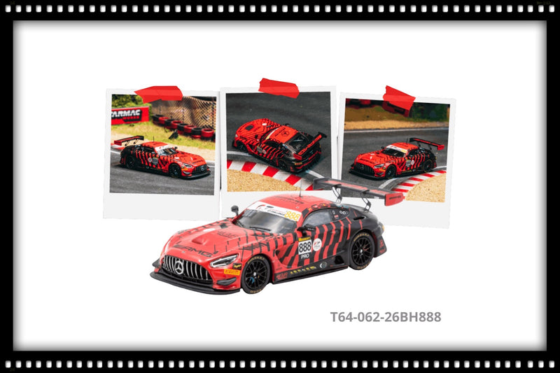 Laad de afbeelding in de Gallery-viewer, MERCEDES-BENZ AMG GT GT3 #888 MARO ENGEL BATHURST 12H 2026 TARMAC WORKS 1:64
