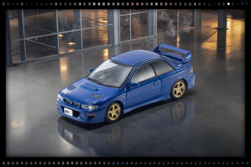 Load image into Gallery viewer, SUBARU IMPREZA WRX STI INITIAL D WITH LED 1995 + MOTN LED BASE SYSTEM BLACK 2025 KYOSHO 1:64
