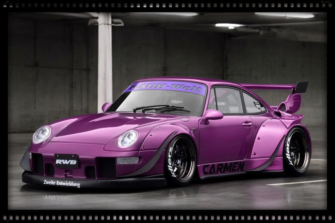 Porsche RWB 993 Violet IGNITION MODEL 1:18